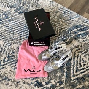 Silver Nina Shoes with jewels